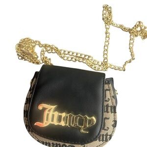 Juicy Couture Black and Gold Mini Women's Bag